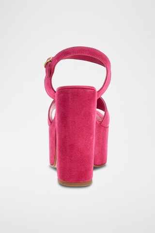 Sandales à talons en nubuck Clody - Fuchsia - Guess