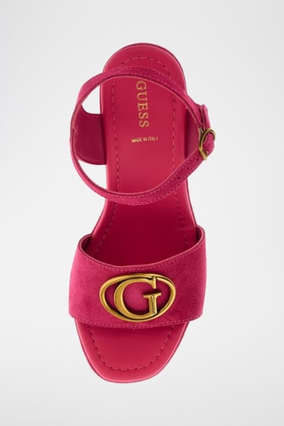 Sandales à talons en nubuck Clody - Fuchsia - Guess