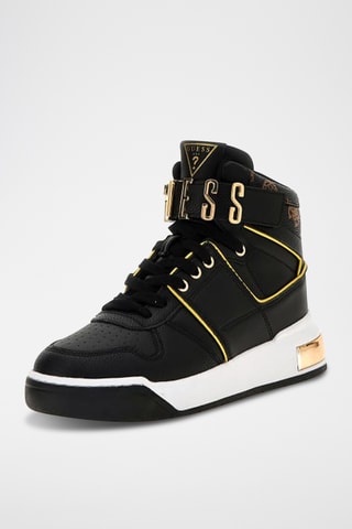 Baskets en cuir Corten - Noir - Guess