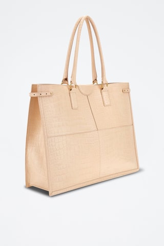 Cabas en cuir Isa - Beige - Guess