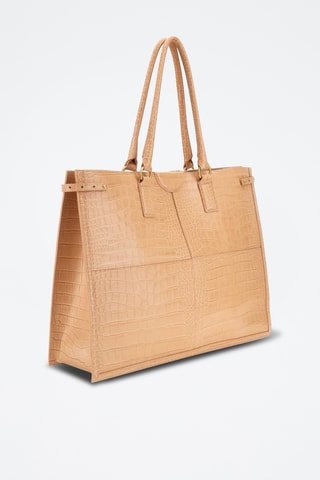 Cabas en cuir Isa - Nude - Guess