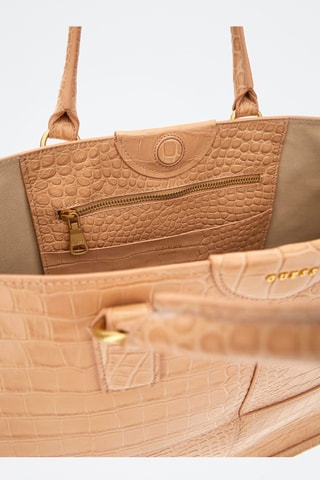 Cabas en cuir Isa - Nude - Guess