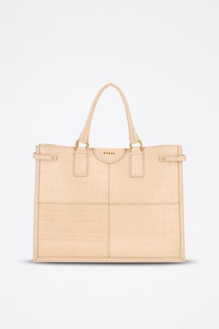 Sac à main en cuir Isa - Beige - Guess