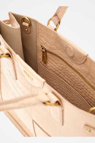 Sac à main en cuir Isa - Beige - Guess