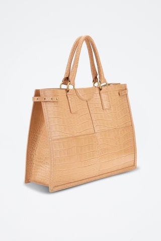 Sac à main en cuir Isa - Nude - Guess