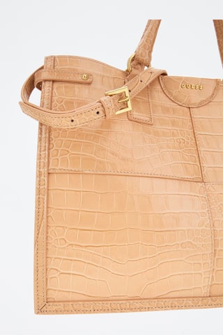 Sac à main en cuir Isa - Nude - Guess