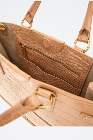 Sac à main en cuir Isa - Nude - Guess