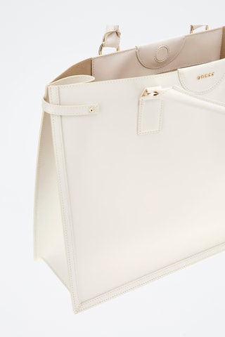 Cabas en cuir Isa - Blanc - Guess
