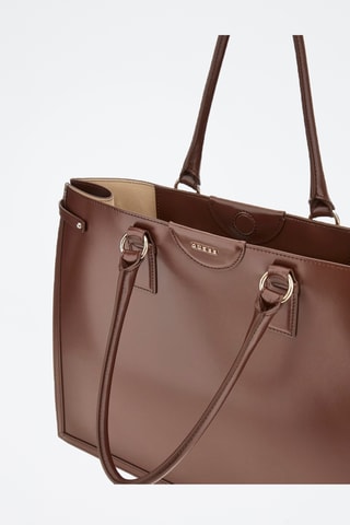 Cabas en cuir Isa - Marron - Guess