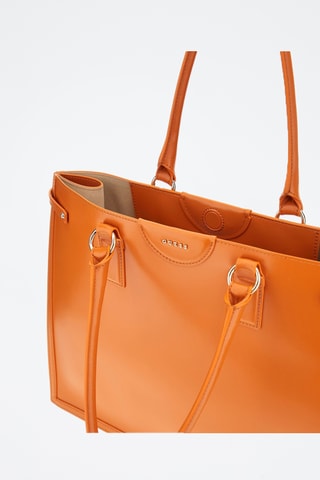 Cabas en cuir Isa - Orange - Guess