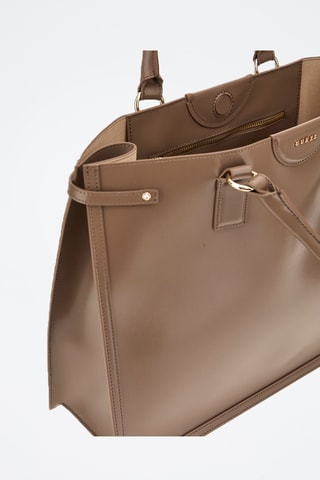 Cabas en cuir Isa - Taupe - Guess