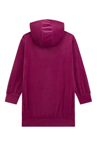 Sweat en velours à capuche - Violet - Guess