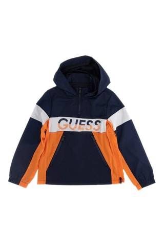 Coupe-vent à capuche - Bleu marine - Guess