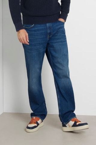 Jean relaxed taille haute Mike - Bleu cobalt - Guess