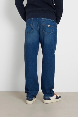 Jean relaxed taille haute Mike - Bleu cobalt - Guess