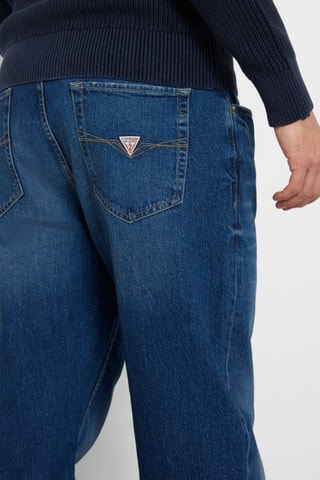 Jean relaxed taille haute Mike - Bleu cobalt - Guess