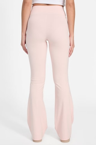 Pantalon flare taille haute Margot - Rose poudré - Guess