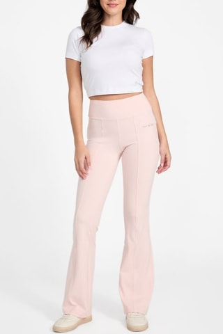 Pantalon flare taille haute Margot - Rose poudré - Guess