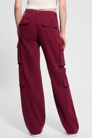 Pantalon cargo taille haute Kori - Bordeaux - Guess