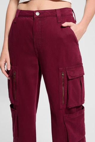 Pantalon cargo taille haute Kori - Bordeaux - Guess