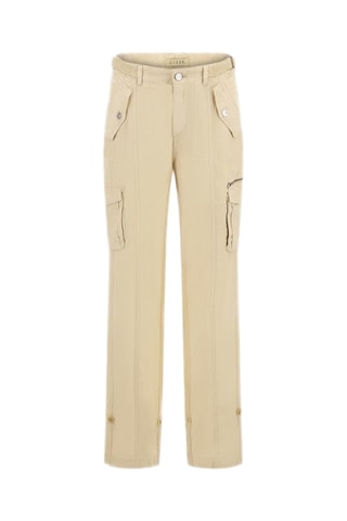 Pantalon cargo en lin Nessi - Beige - Guess