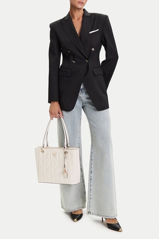 Sac porté épaule Aldina - Ecru - Guess