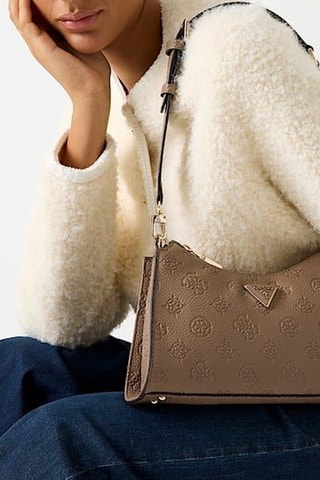 Sac porté épaule Cresidia II - Taupe - Guess