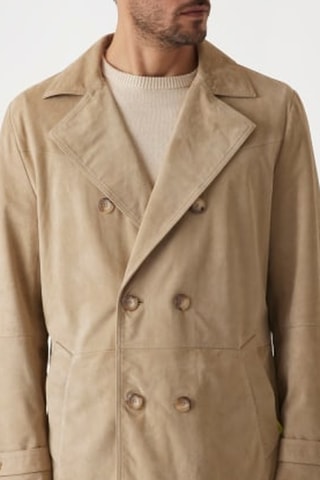 Manteau en cuir de chèvre Real - Beige - Guess By Marciano