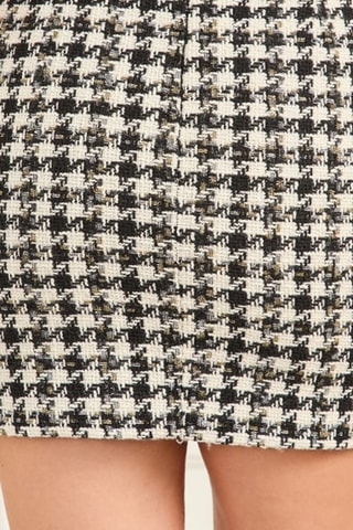 Jupe fourreau en tweed taille haute Secret - Noir - Guess By Marciano