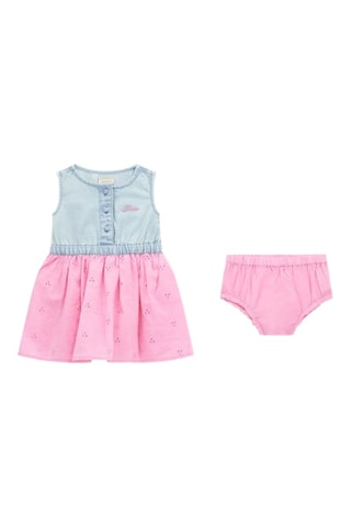 Robe et bloomer - Bleu clair et rose - Guess