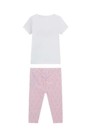 T-shirt et legging - Blanc et rose - Guess