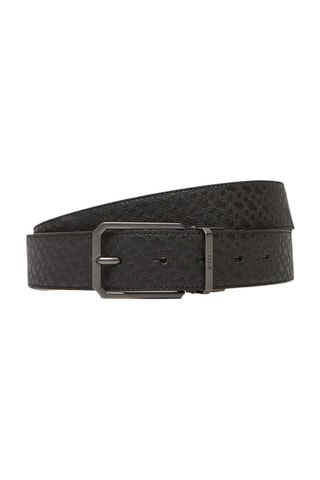 Ceinture réversible en cuir - Noir - Guess