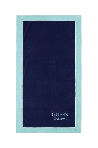 Serviette de plage - Bleu nuit et turquoise - Guess