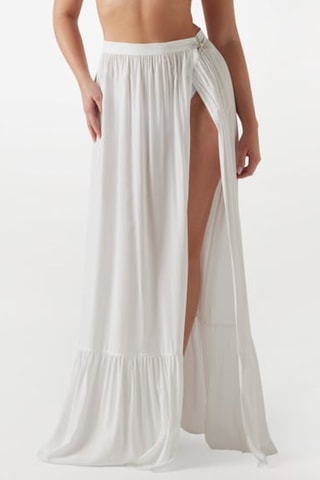 Jupe longue taille haute - Blanc - Guess