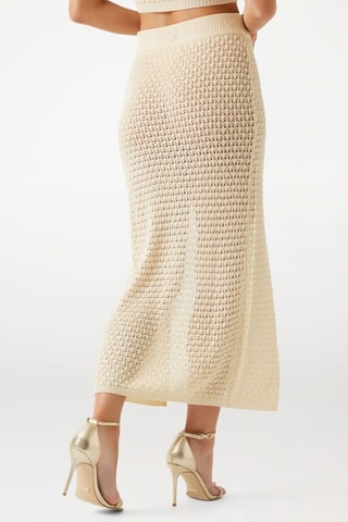 Jupe longue taille haute - Blanc - Guess