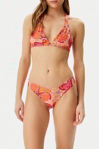 Haut de maillot - Saumon et bordeaux - Guess