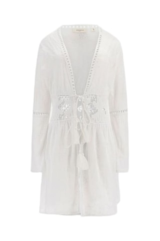 Kimono en broderie anglaise - Blanc - Guess