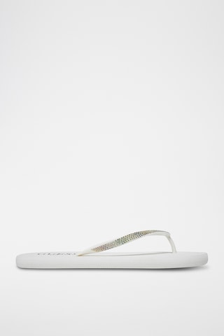 Tongs - Blanc et doré - Guess