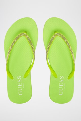 Tongs - Vert clair et argenté - Guess