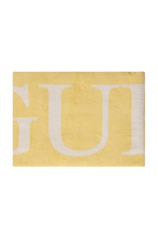 Serviette de plage - Moutarde et blanc - Guess
