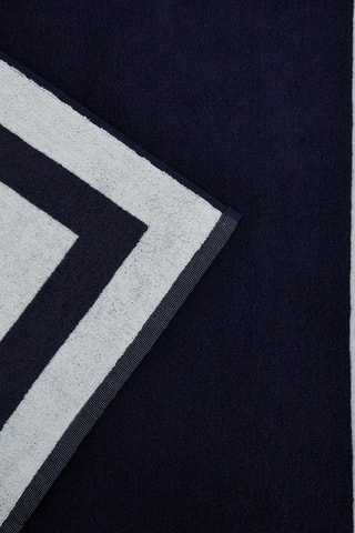 Serviette de plage - Bleu marine et gris clair - 180 x 100 cm - Guess