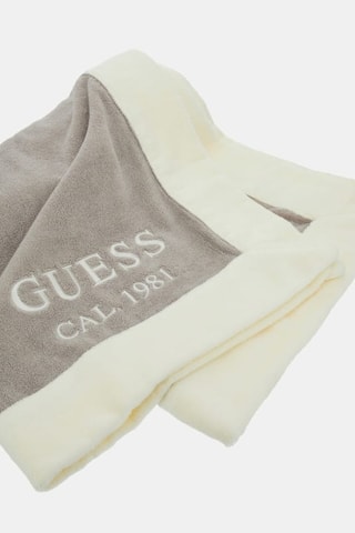 Serviette de plage - Gris foncé et écru - 180 x 100 cm - Guess
