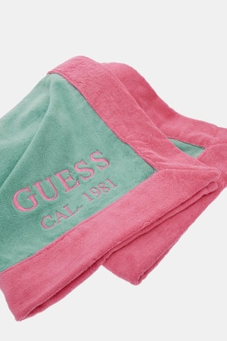Serviette de plage - Vert émeraude et fuchsia - Guess