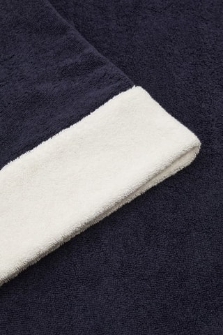 Serviette de plage - Bleu nuit et blanc - 180 x 100 cm - Guess