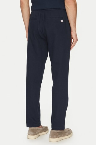 Pantalon en lin - Bleu marine - Guess