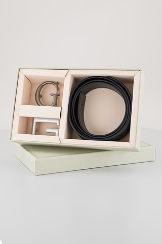 Ceinture en cuir - Noir  - Guess