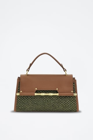 Sac à main en cuir Iris - Vert foncé - Guess