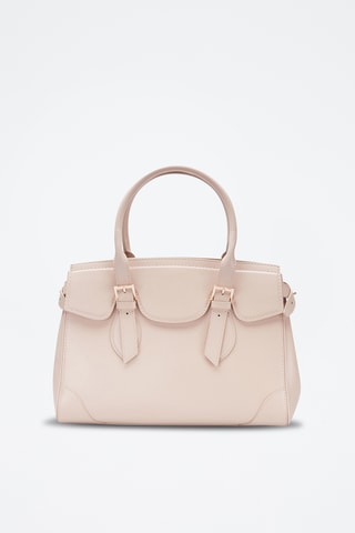 Sac à main en cuir Diana - Ecru - Guess