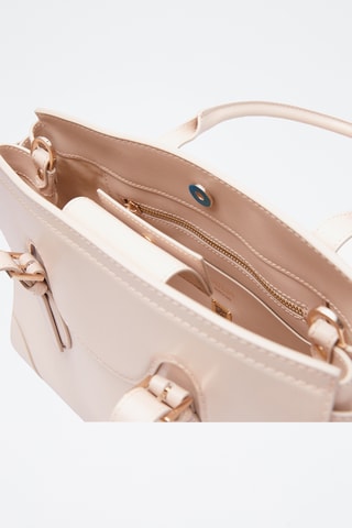 Sac à main en cuir Diana - Ecru - Guess