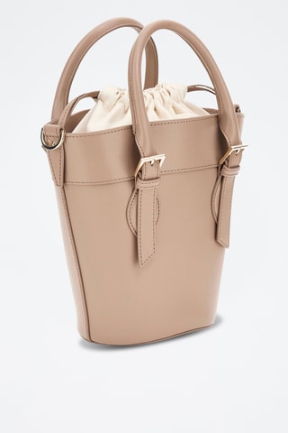 Sac seau en cuir Diana - Taupe - Guess